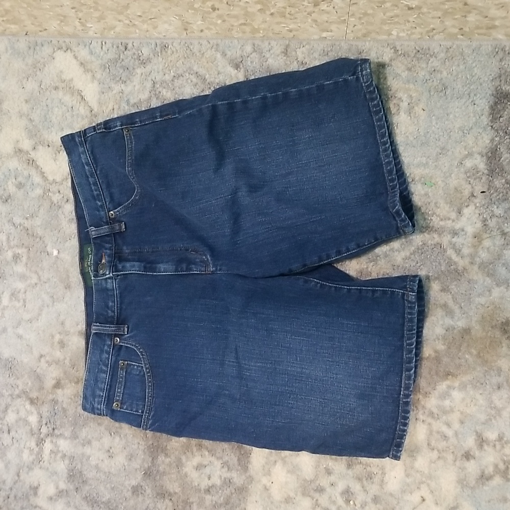 Blue Jean shorts by Lauren by Ralph Lauren. SIZE 12